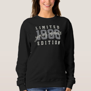 Sudadera Nombre personalizado Edición Limitada 1986, Cumple