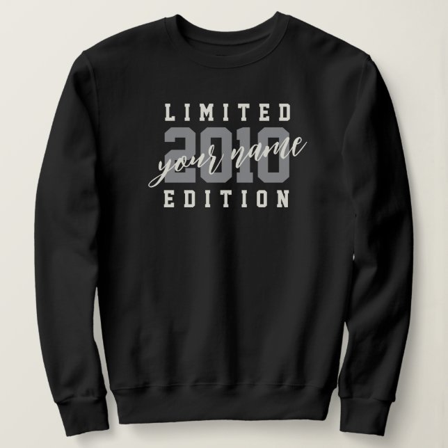 Sudadera Nombre personalizado Edición Limitada 2010, Cumple (Anverso del diseño)