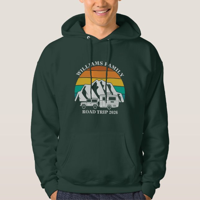 Sudadera nombre personalizado familia vacaciones montaña Vi (Anverso)