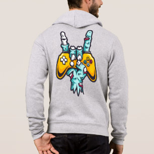 Sudadera Nombre personalizado Gamer Zombie