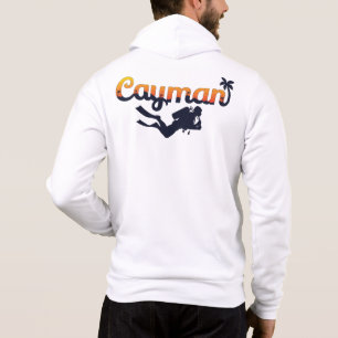 Sudadera Nombre personalizado Islas Caimán Scuba Diver