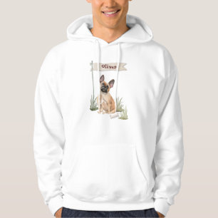 Sudadera Nombre personalizado Perro Bulldog Francés Mascota