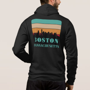 Sudadera Nombre personalizado / Texto Boston Massachusetts