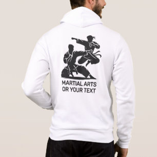 Sudadera Nombre personalizado y artes marciales de texto