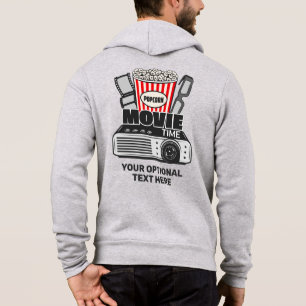 Sudadera Nombre personalizado y tiempo de película de color