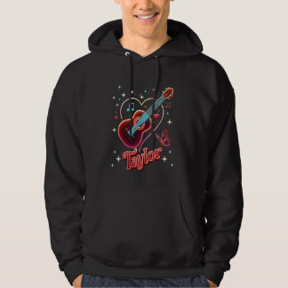 Sudadera Nombre Taylor Me encanta Taylor Groovy Corazón Amo