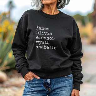 Sudadera Nombres de nietos personalizados regalo para abuel