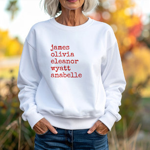 Sudadera Nombres de nietos personalizados regalo para abuel
