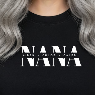 Sudadera Nombres personalizados de niños para NANA, regalo