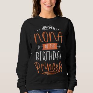 Sudadera Nona De La Princesa Nacida Fiesta Crown Bday Cel