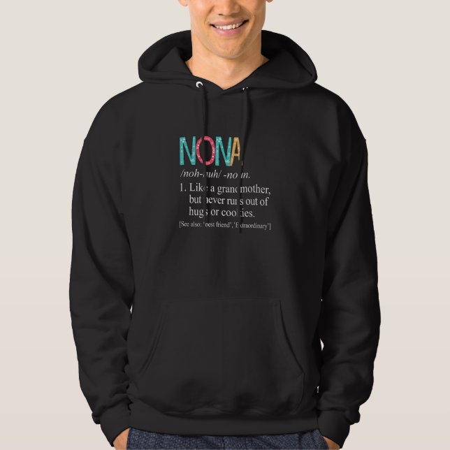 Sudadera Nona Never Runs Out Of Hugs and Cookies Grandma (Anverso)