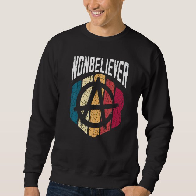 Sudadera Nonbeliever Anti Religion Agnostic Blackcraft Athe (Anverso)