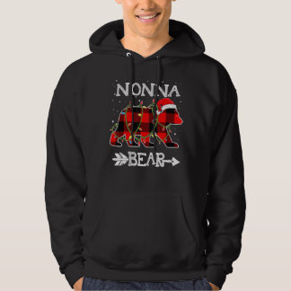 Sudadera Nonna Bear  Red Buffalo Plaid Mom Bear Pajama
