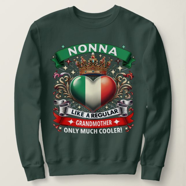 Sudadera Nonna como una abuela normal (Anverso del diseño)