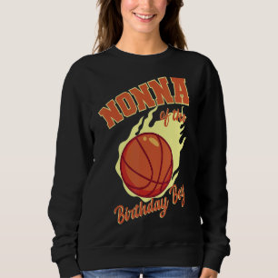 Sudadera Nonna Del Nacimiento Familia De Baloncesto Bday P