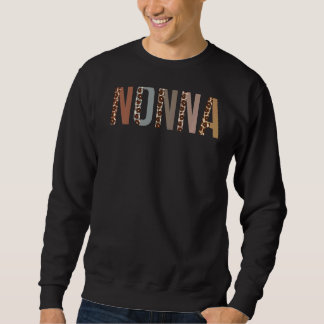 Sudadera Nonna Leopard Print Mom Cute Día de la Madre Abuel