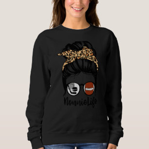 Sudadera Nonnie Life Messy Bun Hair Funny Hockey Fútbol N