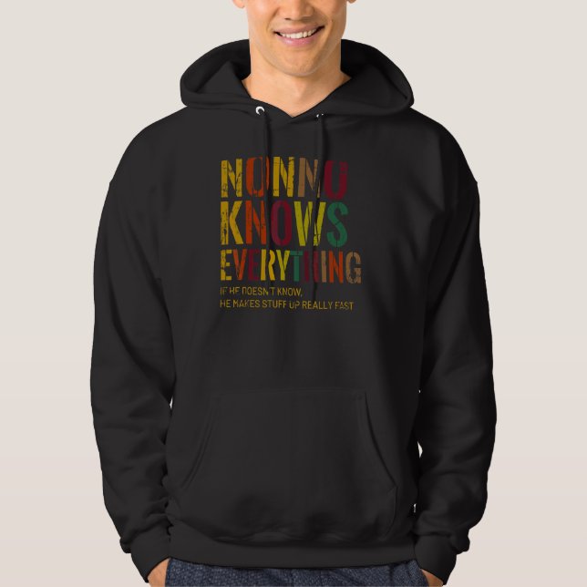 Sudadera Nonno sabe todo el día del abuelo (Anverso)