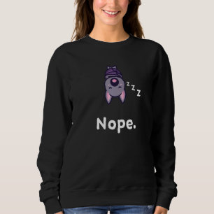 Sudadera Nope Bat Bats Nap Duerme Dormido Dormido La Noche