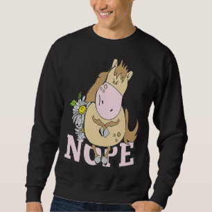 Sudadera Nope Horse Motif por poco entusiasmo