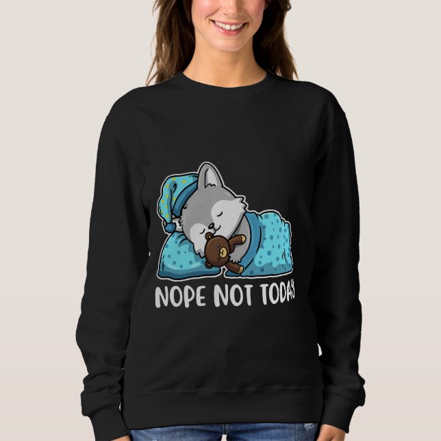 Sudadera Nope Husky Funny Siberian Husky (Anverso)