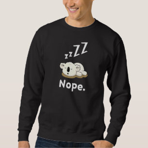 Sudadera Nope Koala Koalas Nap Duerme Durmiendo En Pajama P