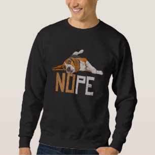 Sudadera Nope Lazy Beagle Dog Mascota de Cachorro Animal Fu