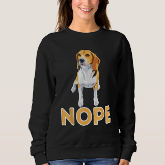 Sudadera Nope Lazy Beagle - Funny Beagle Dog Lover Mascota 