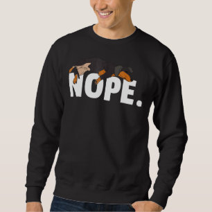 Sudadera Nope Lazy Dachshund Perro Mascota Paw Animal