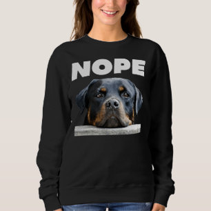 Sudadera Nope Rottweiler Cute Rottie Dog Mom Dad