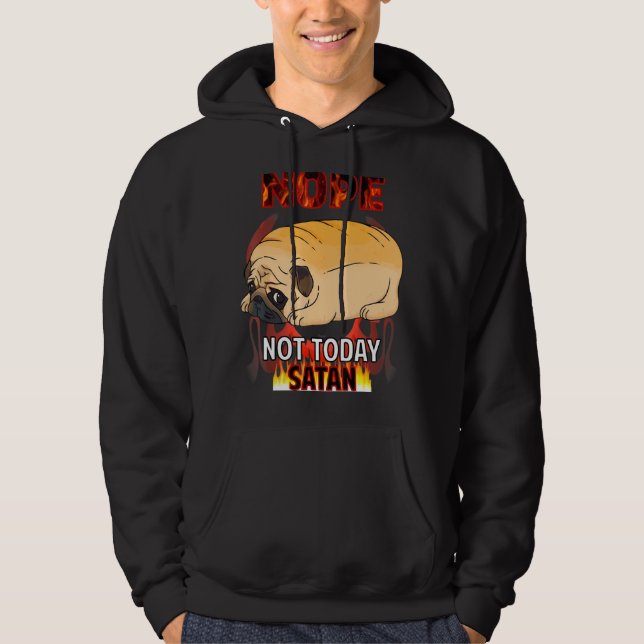 Sudadera Nope Satan Pug (Anverso)