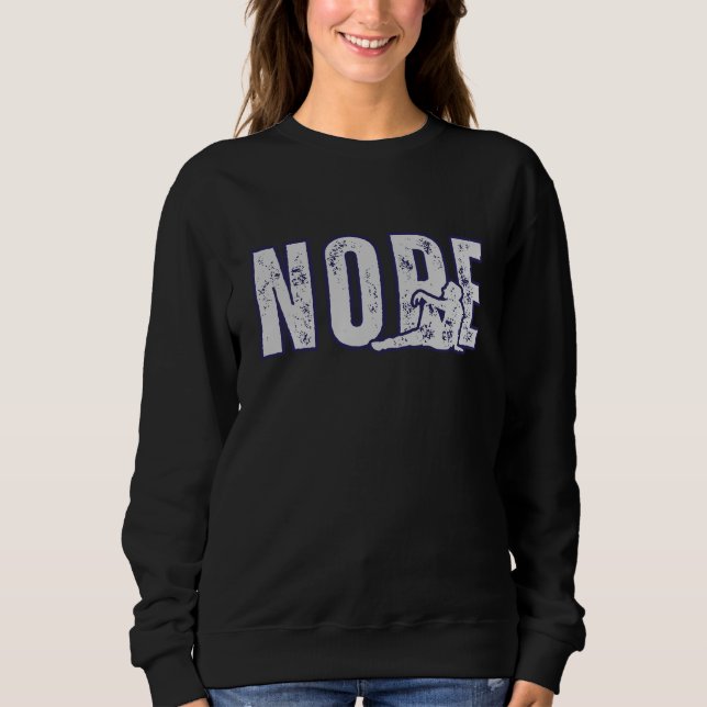 Sudadera NOPE – Suéter divertido minimalista (Anverso)