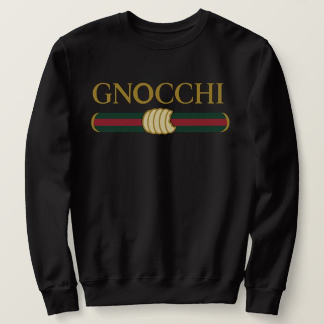 Sudadera Ñoquis divertidos Comida Pasta Pandilla (Anverso del diseño)