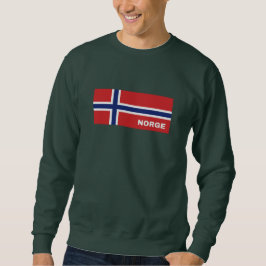 Sudadera Norge en bandera noruega