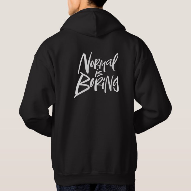 Sudadera Normal Es Aburrido Extracto De Lema De Artsy (Reverso)