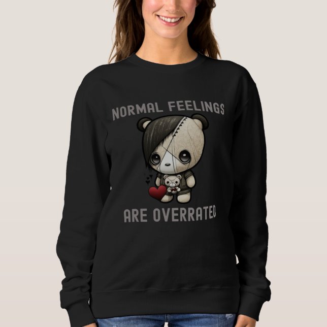 Sudadera Normal Feelings Are Overrated Emo Music Scene  6 (Anverso)
