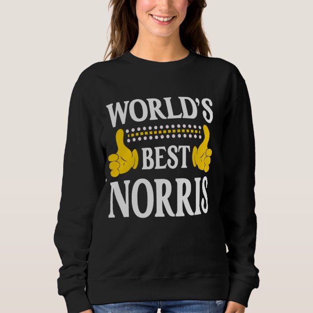 Sudadera Norris Surname Team Apellido Mejor (Anverso)