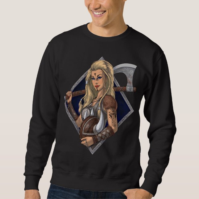 Sudadera Norse Viking Warrier (Anverso)