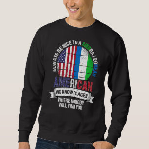 Sudadera Norteamericano de Sierra Leona conocemos lugares d
