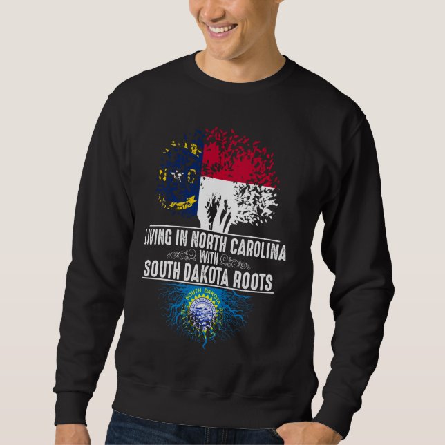 Sudadera North Carolina Home South Dakota Roots State Tree (Anverso)