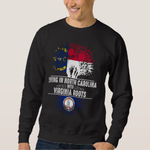 Sudadera North Carolina Home Virginia Roots State Tree