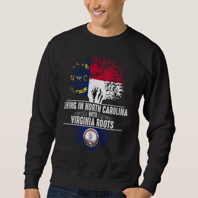 Sudadera North Carolina Home Virginia Roots State Tree (Anverso)
