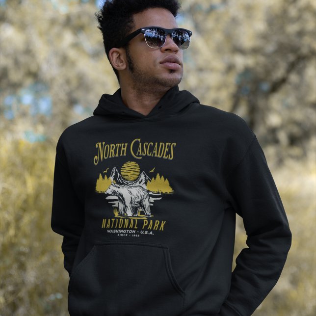 Sudadera North Cascades National Park Vintage Landscape (Subido por el creador)