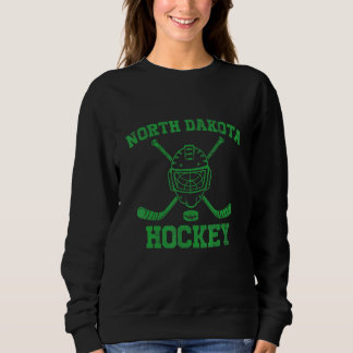 Sudadera North Dakota Hockey Retro Ice Hockey Player Sport