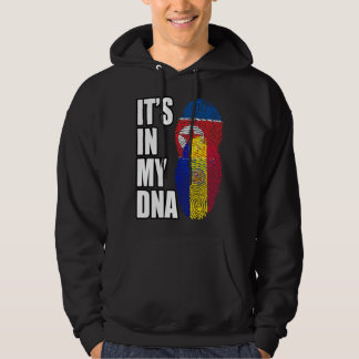 Sudadera North Korean And Andorran Mix DNA Heritage Flag