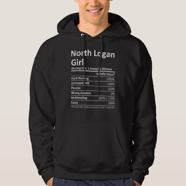 Sudadera North Logan Chica Ut Utah Funny City Home Roots Ee (Anverso)