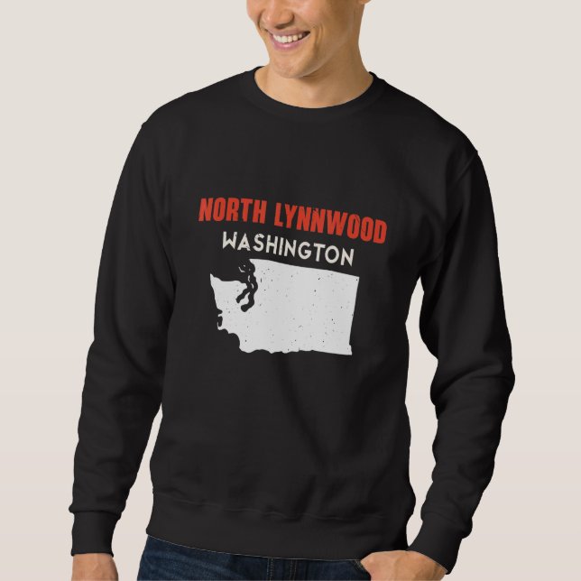 Sudadera North Lynnwood Washington USA State America Travel (Anverso)