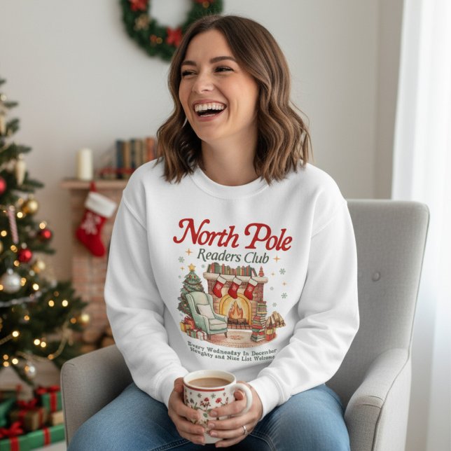 Sudadera North Pole Readers Club Book Lover Christmas (Subido por el creador)