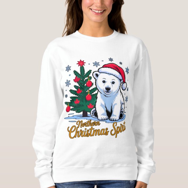 Sudadera Northern Christmas Spirit & Canadian Christmas (Anverso)
