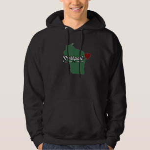 Sudadera NORTHPORT Wisconsin WI EE. UU. Ciudad Estado Recue
